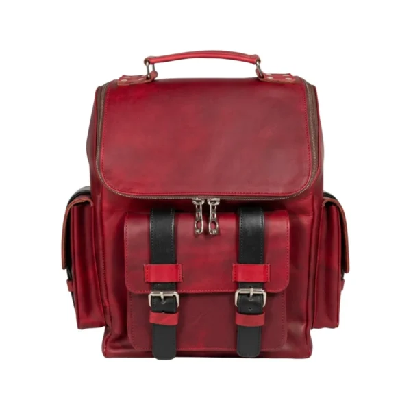 MO14-MOCHILA DE CUERO- CAMEL- UNISEX-FRENTE MO14-MOCHILA DE CUERO- CAMEL- UNISEX-FRENTE