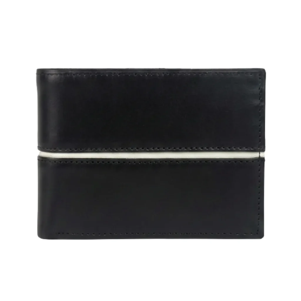 Billetera de cuero color negro BC06