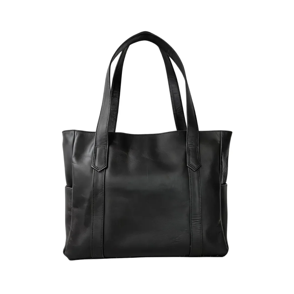 CARTERA DE CUERO-CA12-CUERO GENUINO-CUERO NEGRO-CUERO LISO
