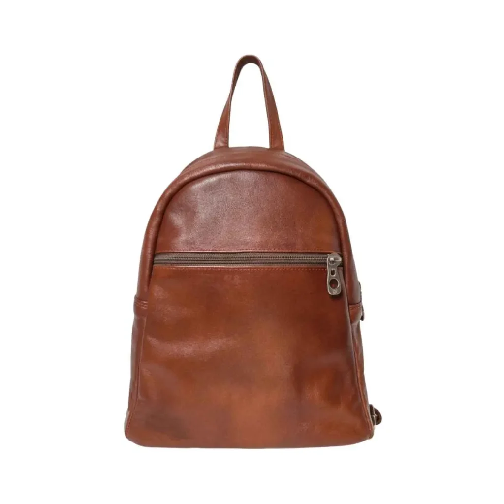 Mochila de cuero MO02 color guinda