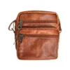 morral de cuero color camel ML03 V1 morral de cuero color camel ML03 V1