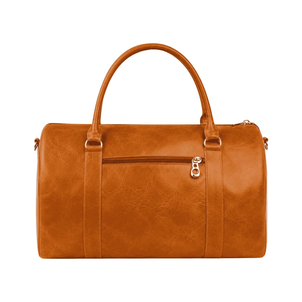 MV02 - Bolso de Viaje de Cuero - Color Camel