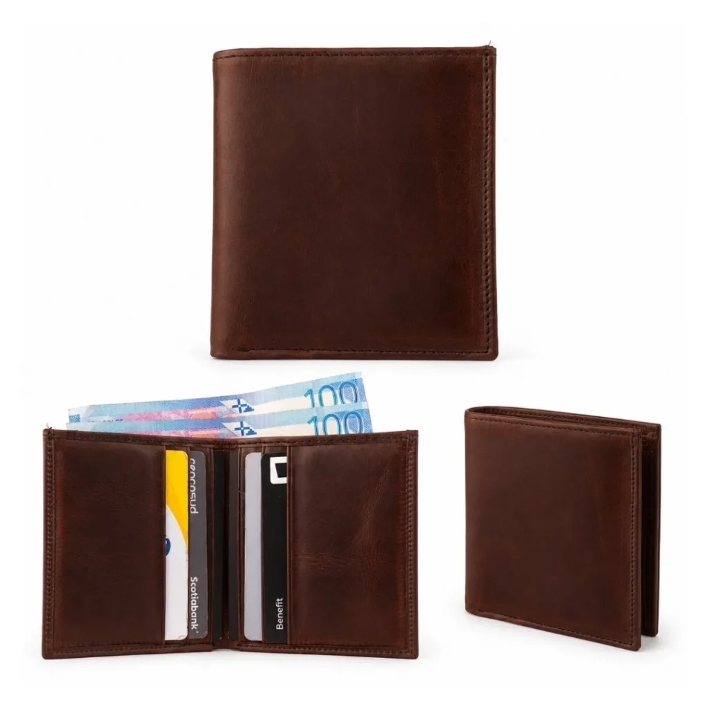 BC01 billetera de cuero para hombre